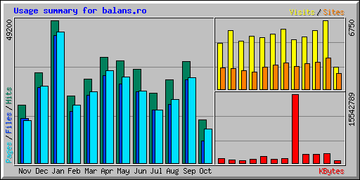 Usage summary for balans.ro